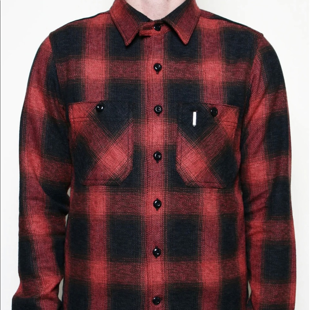 Rogue Territory BM Shirt Red/Black Ombre Large